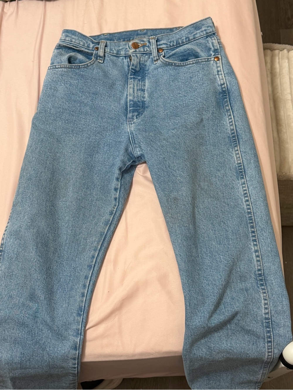 Wrangler Light Blue Straight Leg Women's Jeans